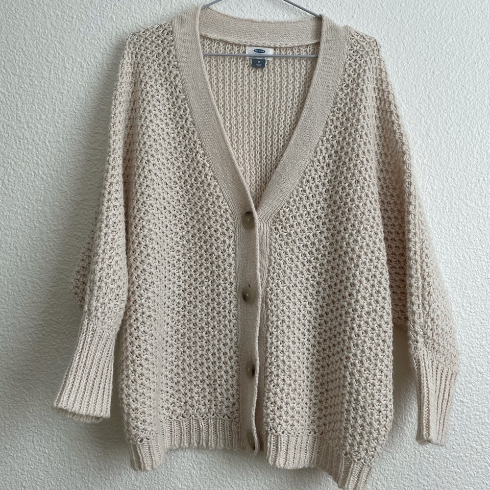 Cable knit cardigan